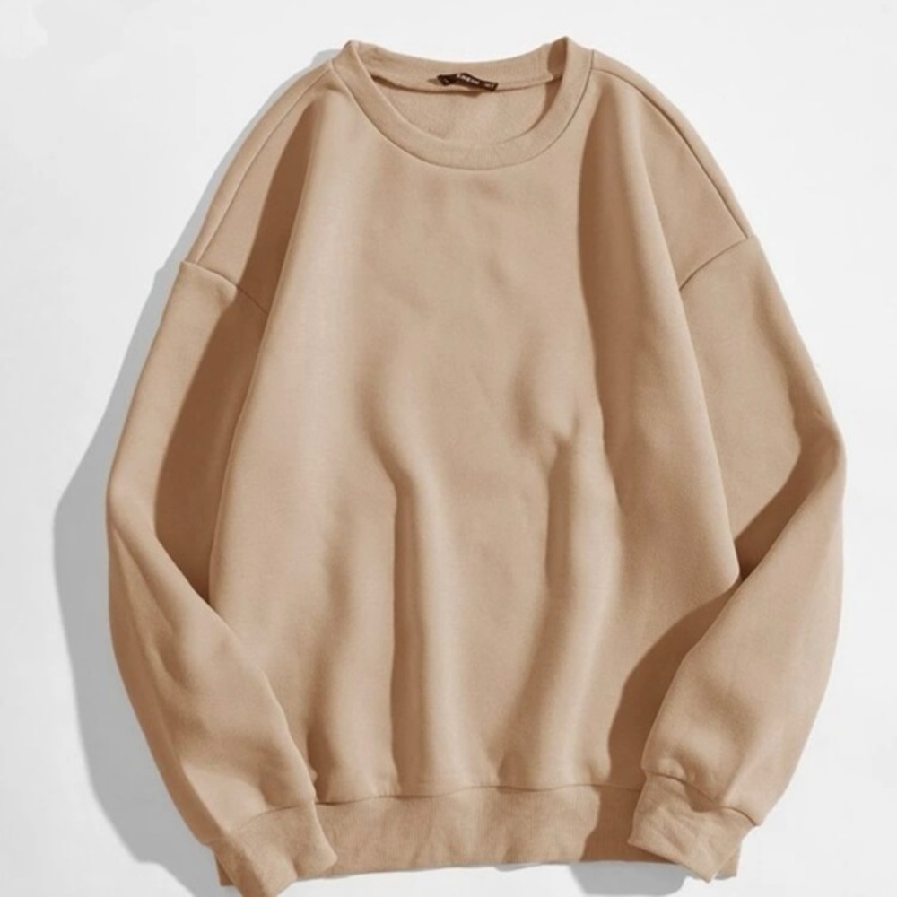 Solid Round Neck Sweatshirt New
